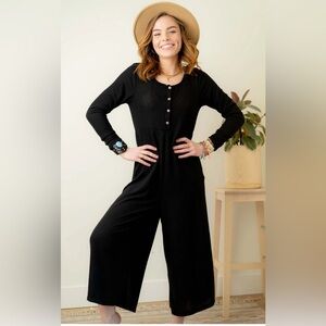 THREE BIRD NEST- Elegant Black Jumpsuit